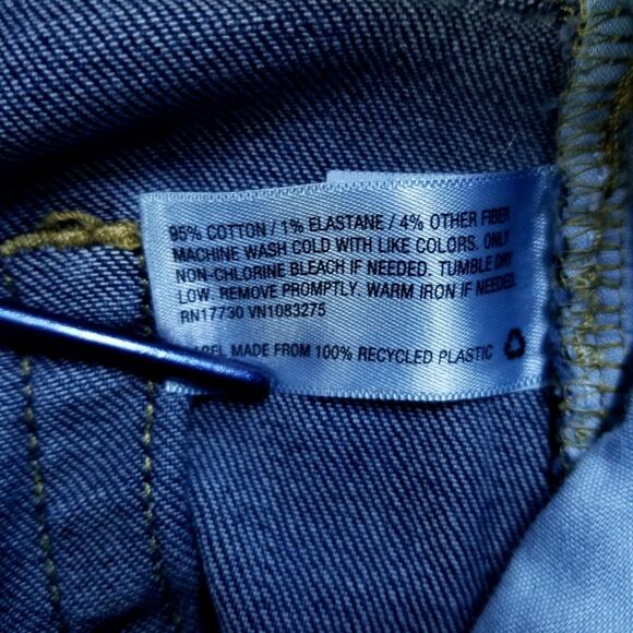 Goodfellow Co Jeans Mens 32X34 Blue Slim Straight Total Flex Dark American Denim - Picture 11 of 13